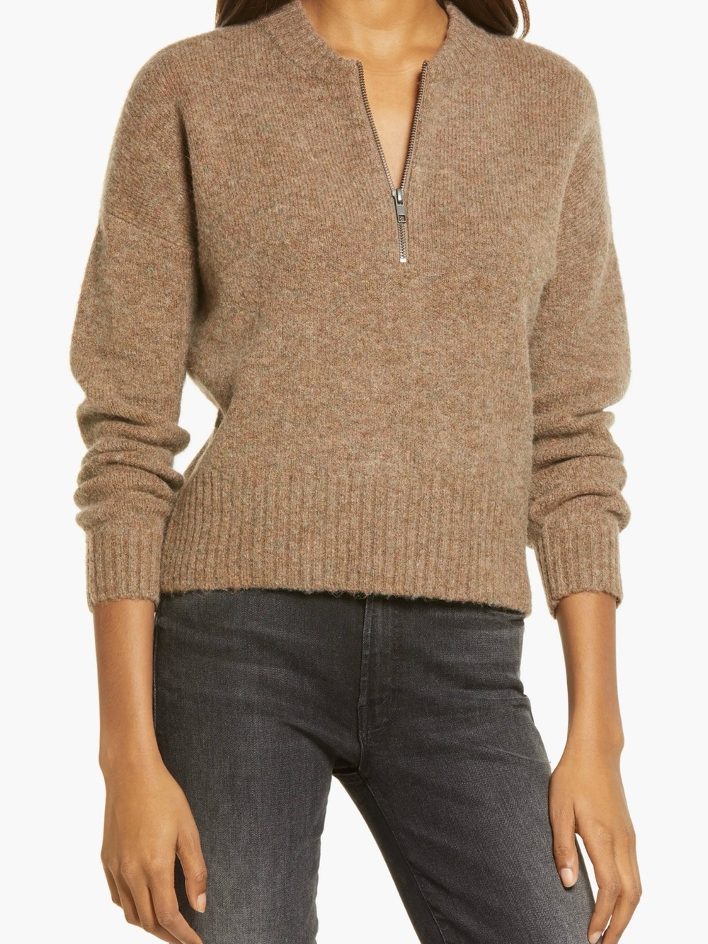 Madewell York Half Zip Women's Pullover Sweater size Small